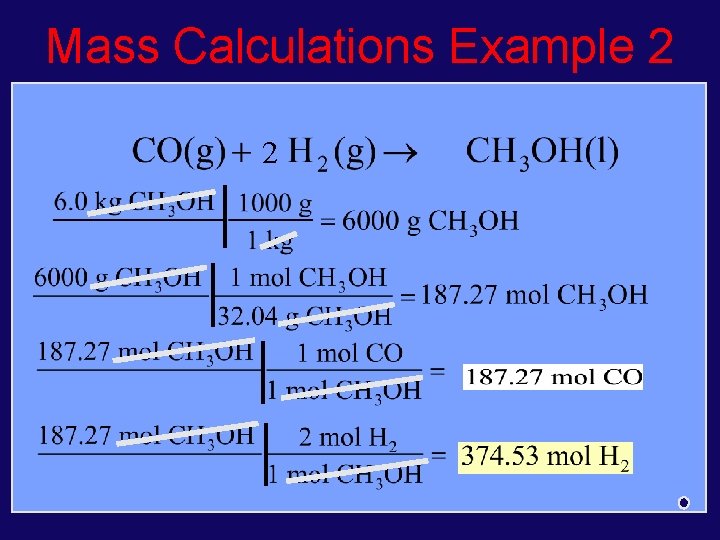 Mass Calculations Example 2 2 
