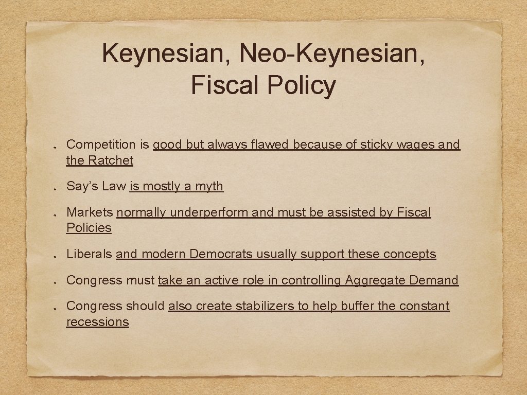 Keynesian, Neo-Keynesian, Fiscal Policy Competition is good but always flawed because of sticky wages