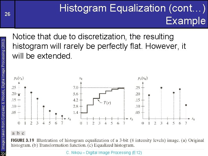 Images taken from Gonzalez & Woods, Digital Image Processing (2002) 26 Histogram Equalization (cont…)