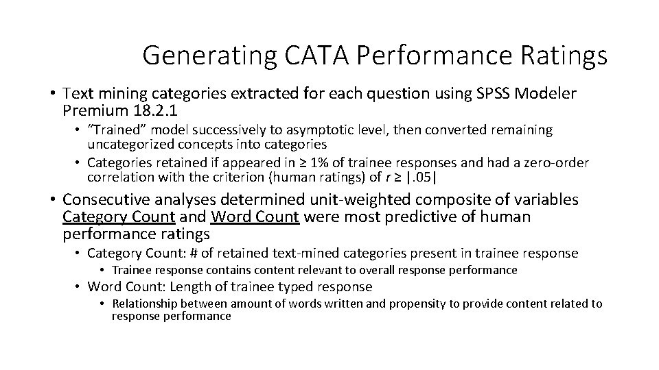 ComputerAssisted Text Analysis CATA Content Analysis Scoring of