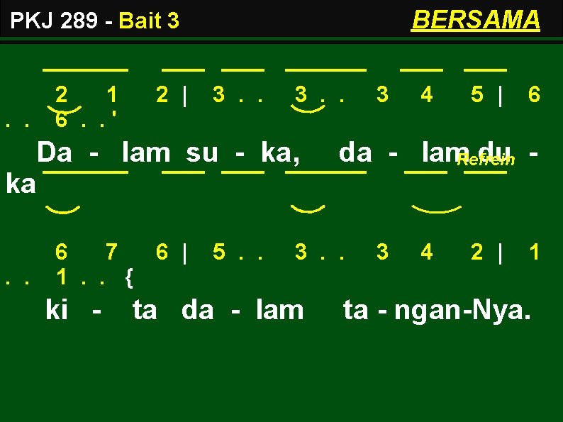 BERSAMA PKJ 289 - Bait 3 . . 2 1 6. . ' 2