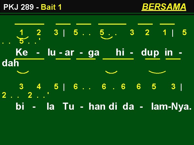 BERSAMA PKJ 289 - Bait 1 . . 1 2 5. . ' 3