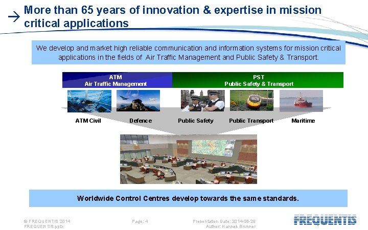 More than 65 years of innovation & expertise in mission critical applications We develop