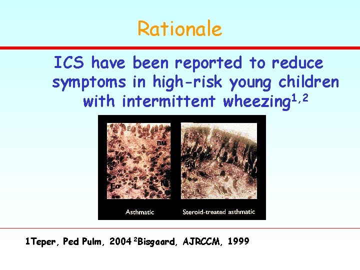 Rationale ICS have been reported to reduce symptoms in high-risk young children with intermittent