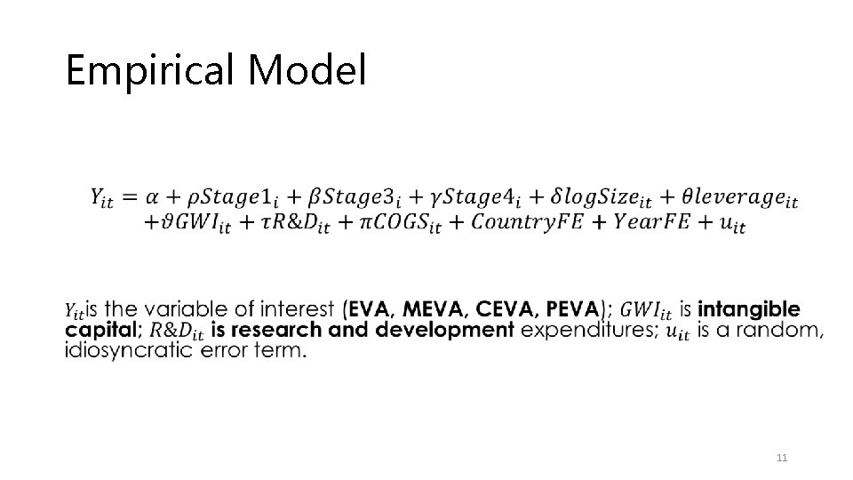 Empirical Model • 11 