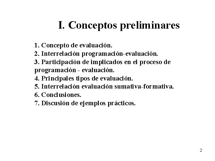 Tema 1 Conceptos preliminares TALLER DISEO Y EVALUACIN