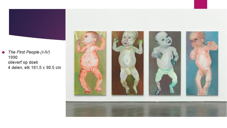  The First People (I-IV) 1990 olieverf op doek 4 delen, elk 181, 5