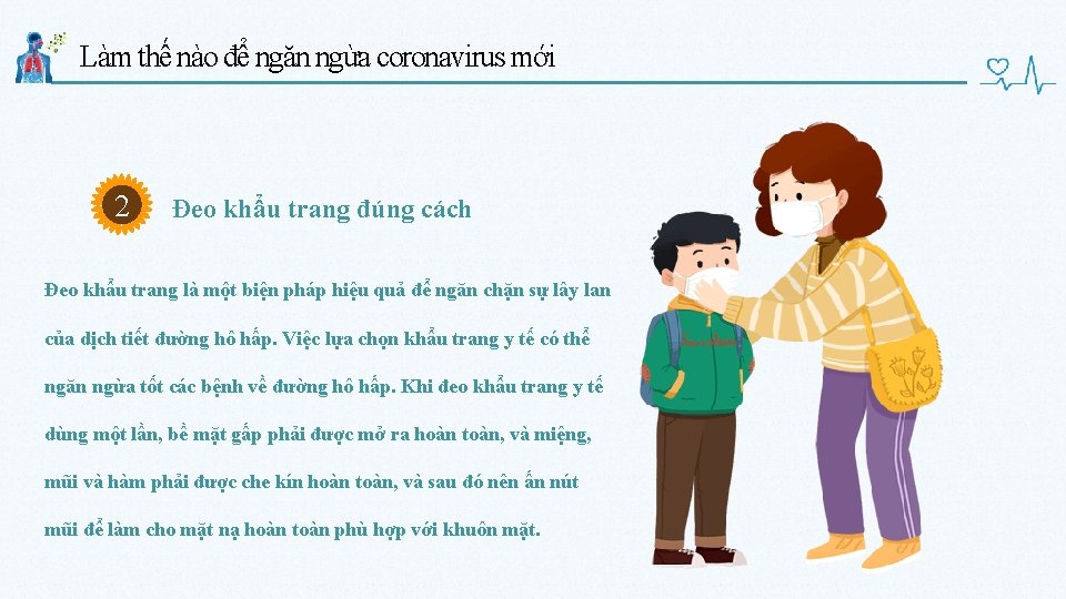 Làm thế nào để ngăn ngừa coronavirus mới 2 Đeo khẩu trang đúng cách