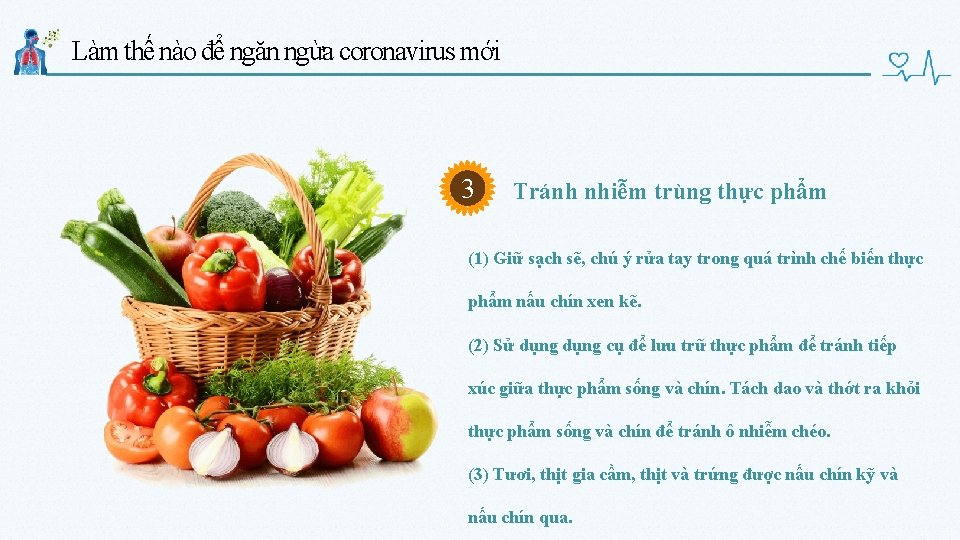 Làm thế nào để ngăn ngừa coronavirus mới 3 Tránh nhiễm trùng thực phẩm