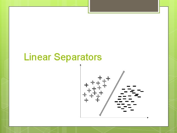 Linear Separators 