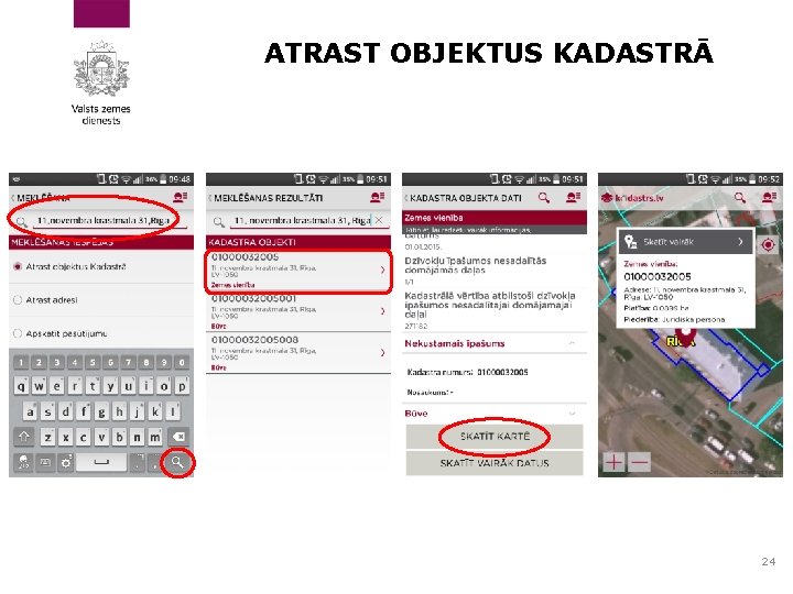 ATRAST OBJEKTUS KADASTRĀ 24 