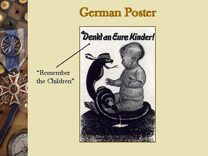 German Poster “Remember the Children” 