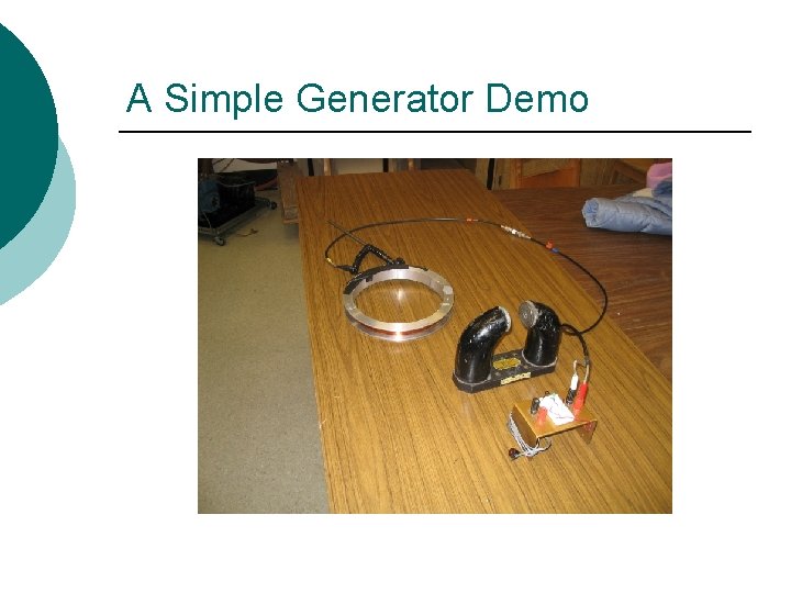 A Simple Generator Demo 