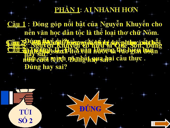 PHẦN 1: AI NHANH HƠN Câu 1 : Đóng góp nổi bật của Nguyễn