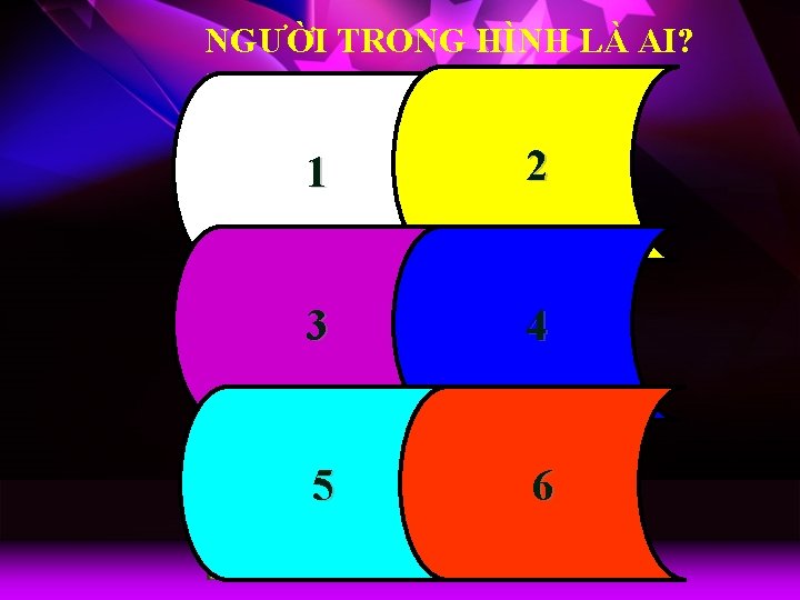 NGƯỜI TRONG HÌNH LÀ AI? 1 2 3 4 5 6 