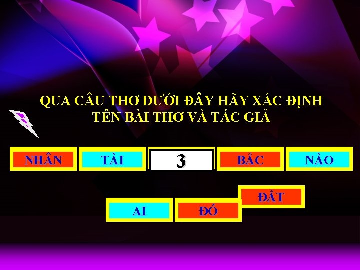 QUA C U THƠ DƯỚI Đ Y HÃY XÁC ĐỊNH TÊN BÀI THƠ VÀ