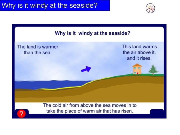 Why is it windy at the seaside? Why is it windy at the seaside?
