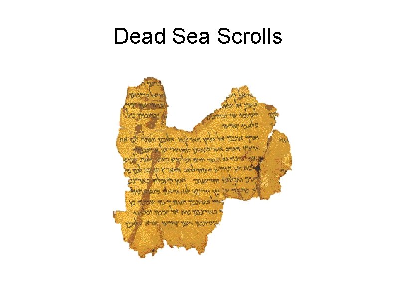 Dead Sea Scrolls 