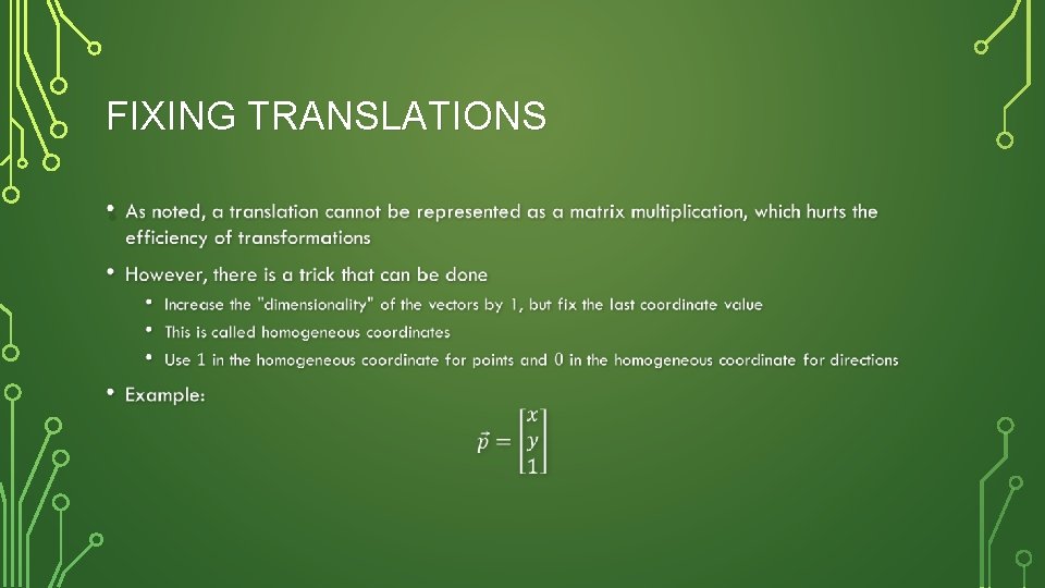 FIXING TRANSLATIONS • 