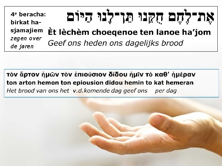 4 e beracha: birkat hasjamajiem zegen over de jaren 