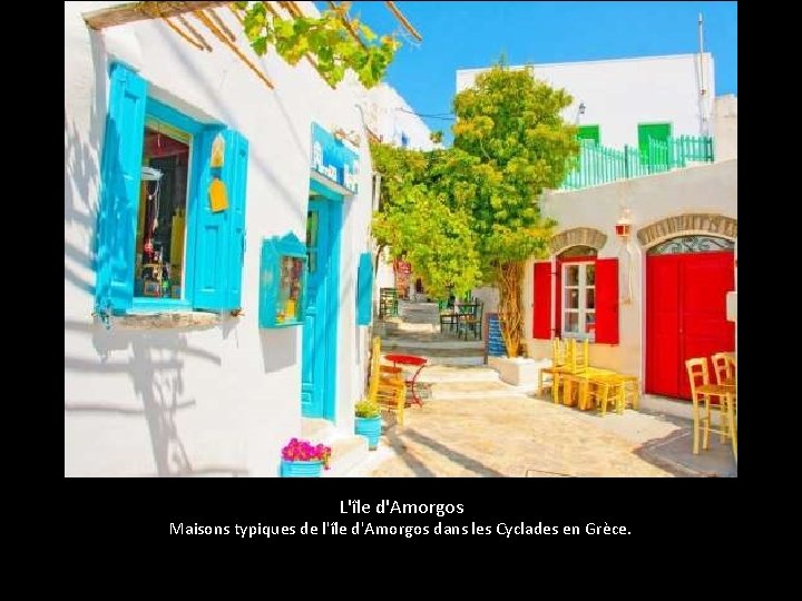 L'île d'Amorgos Maisons typiques de l'île d'Amorgos dans les Cyclades en Grèce. 