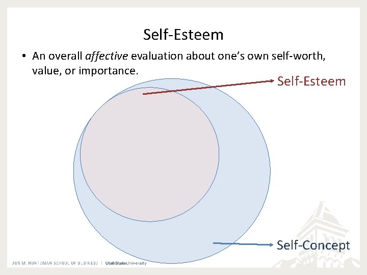 Self-Esteem • An overall affective evaluation about one’s own self-worth, value, or importance. Self-Esteem