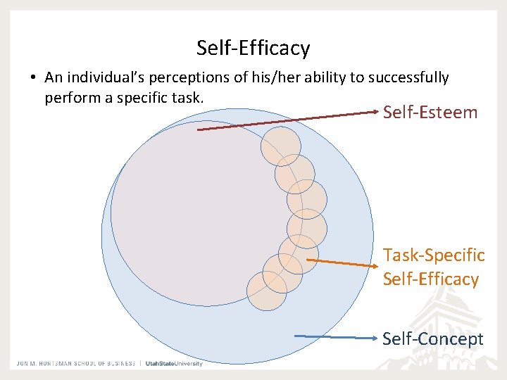 Self-Efficacy • An individual’s perceptions of his/her ability to successfully perform a specific task.