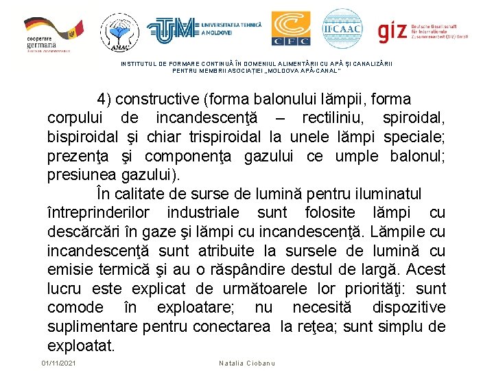 INSTITUTUL DE FORMARE CONTINUĂ ÎN DOMENIUL ALIMENTĂRII CU APĂ ŞI CANALIZĂRII PENTRU MEMBRII ASOCIAȚIEI