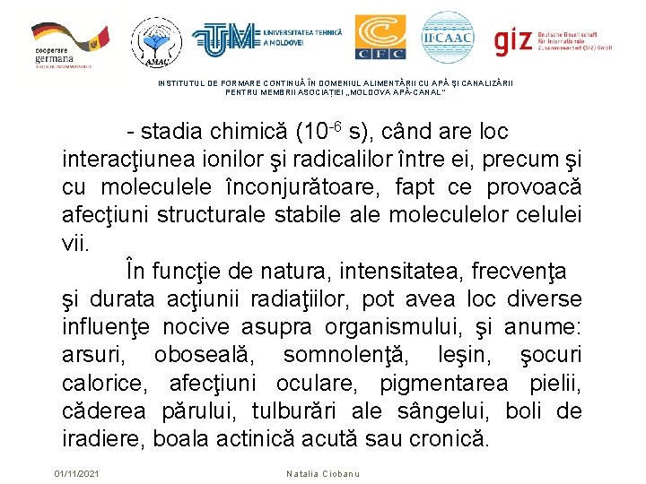 INSTITUTUL DE FORMARE CONTINUĂ ÎN DOMENIUL ALIMENTĂRII CU APĂ ŞI CANALIZĂRII PENTRU MEMBRII ASOCIAȚIEI INSTITUTUL DE FORMARE CONTINUĂ ÎN DOMENIUL ALIMENTĂRII CU APĂ ŞI CANALIZĂRII PENTRU MEMBRII ASOCIAȚIEI