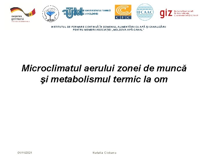 INSTITUTUL DE FORMARE CONTINUĂ ÎN DOMENIUL ALIMENTĂRII CU APĂ ŞI CANALIZĂRII PENTRU MEMBRII ASOCIAȚIEI INSTITUTUL DE FORMARE CONTINUĂ ÎN DOMENIUL ALIMENTĂRII CU APĂ ŞI CANALIZĂRII PENTRU MEMBRII ASOCIAȚIEI