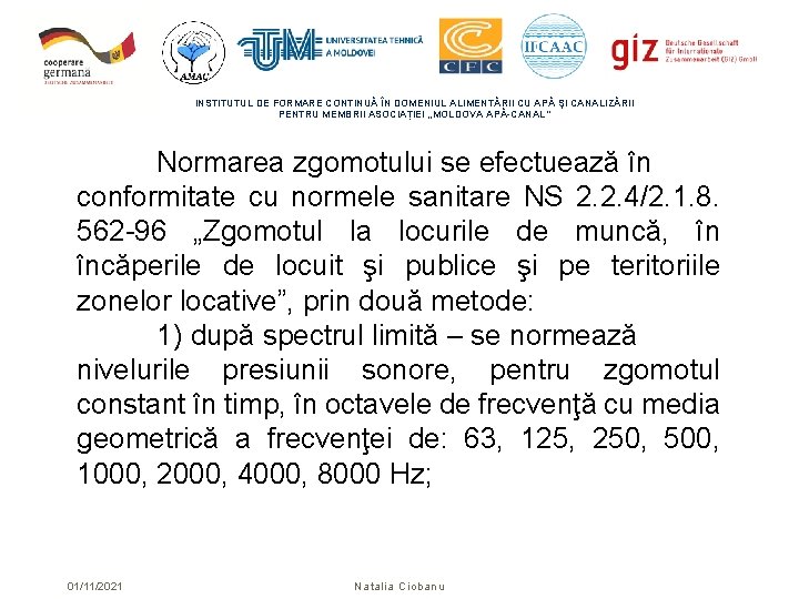INSTITUTUL DE FORMARE CONTINUĂ ÎN DOMENIUL ALIMENTĂRII CU APĂ ŞI CANALIZĂRII PENTRU MEMBRII ASOCIAȚIEI INSTITUTUL DE FORMARE CONTINUĂ ÎN DOMENIUL ALIMENTĂRII CU APĂ ŞI CANALIZĂRII PENTRU MEMBRII ASOCIAȚIEI
