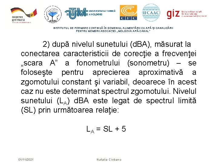 INSTITUTUL DE FORMARE CONTINUĂ ÎN DOMENIUL ALIMENTĂRII CU APĂ ŞI CANALIZĂRII PENTRU MEMBRII ASOCIAȚIEI