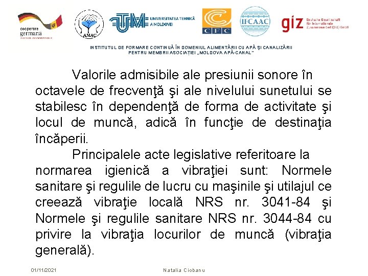INSTITUTUL DE FORMARE CONTINUĂ ÎN DOMENIUL ALIMENTĂRII CU APĂ ŞI CANALIZĂRII PENTRU MEMBRII ASOCIAȚIEI INSTITUTUL DE FORMARE CONTINUĂ ÎN DOMENIUL ALIMENTĂRII CU APĂ ŞI CANALIZĂRII PENTRU MEMBRII ASOCIAȚIEI