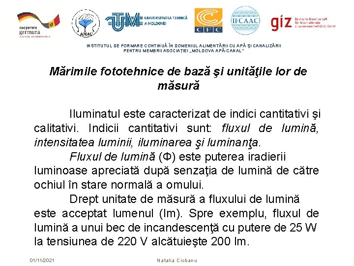 INSTITUTUL DE FORMARE CONTINUĂ ÎN DOMENIUL ALIMENTĂRII CU APĂ ŞI CANALIZĂRII PENTRU MEMBRII ASOCIAȚIEI INSTITUTUL DE FORMARE CONTINUĂ ÎN DOMENIUL ALIMENTĂRII CU APĂ ŞI CANALIZĂRII PENTRU MEMBRII ASOCIAȚIEI