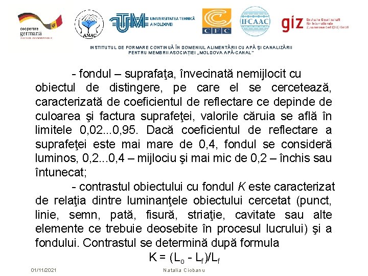 INSTITUTUL DE FORMARE CONTINUĂ ÎN DOMENIUL ALIMENTĂRII CU APĂ ŞI CANALIZĂRII PENTRU MEMBRII ASOCIAȚIEI INSTITUTUL DE FORMARE CONTINUĂ ÎN DOMENIUL ALIMENTĂRII CU APĂ ŞI CANALIZĂRII PENTRU MEMBRII ASOCIAȚIEI