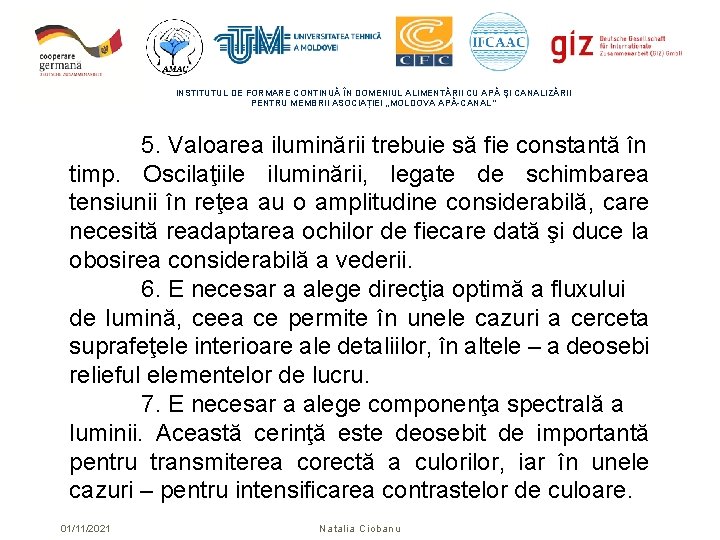 INSTITUTUL DE FORMARE CONTINUĂ ÎN DOMENIUL ALIMENTĂRII CU APĂ ŞI CANALIZĂRII PENTRU MEMBRII ASOCIAȚIEI