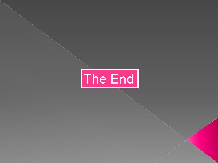 The End 