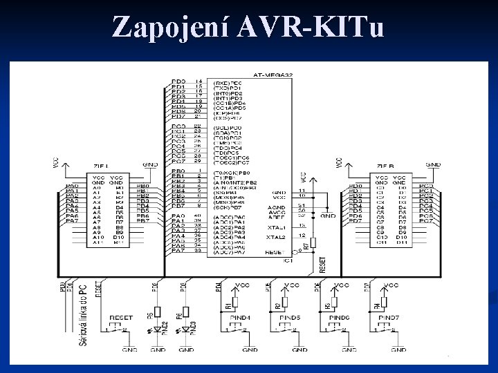 Zapojení AVR-KITu 