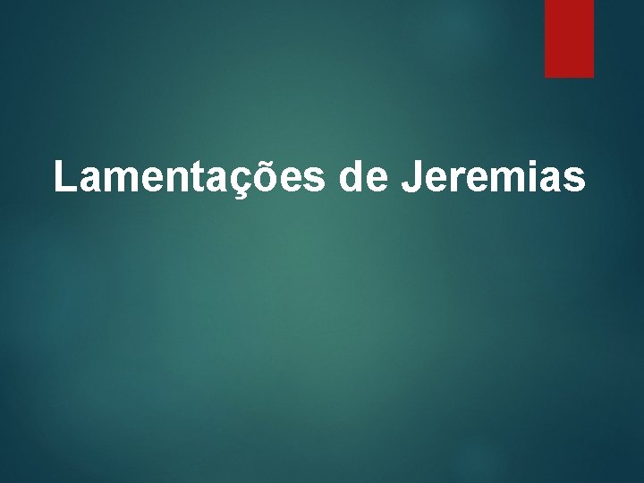 Lamentações de Jeremias 