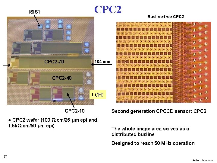 CPC 2 ISIS 1 CPC 2 -70 Busline-free CPC 2 104 mm CPC 2