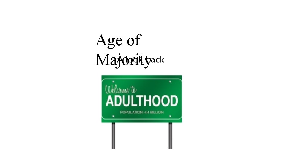 Age of A look back Majority Age of A look back Majority