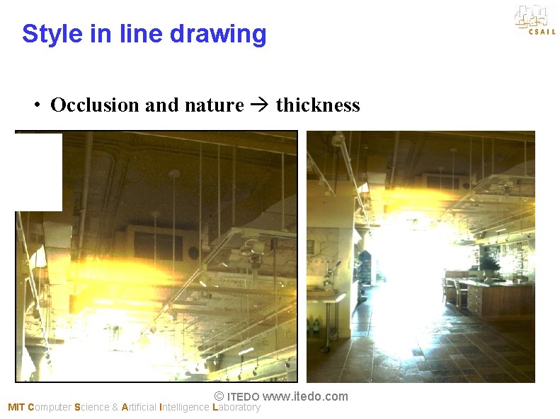 Style in line drawing • Occlusion and nature thickness © ITEDO www. itedo. com