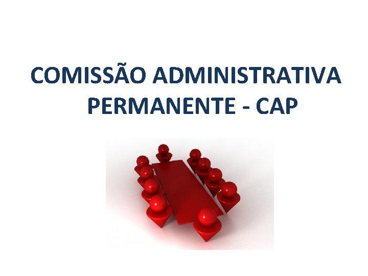 COMISSÃO ADMINISTRATIVA PERMANENTE - CAP 