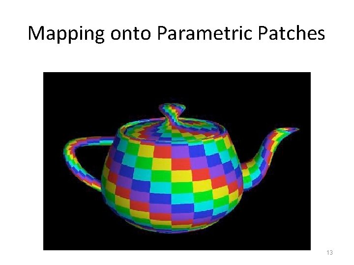 Mapping onto Parametric Patches 13 