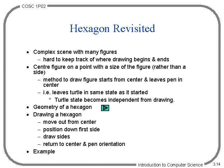 COSC 1 P 02 Hexagon Revisited · Complex scene with many figures - hard