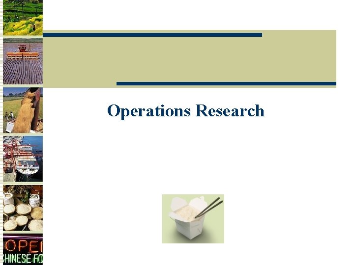 Operations Research 