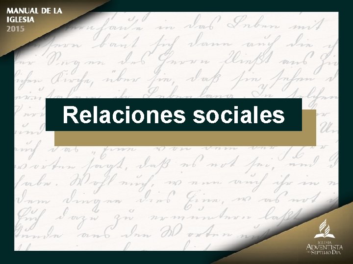 Relaciones sociales 