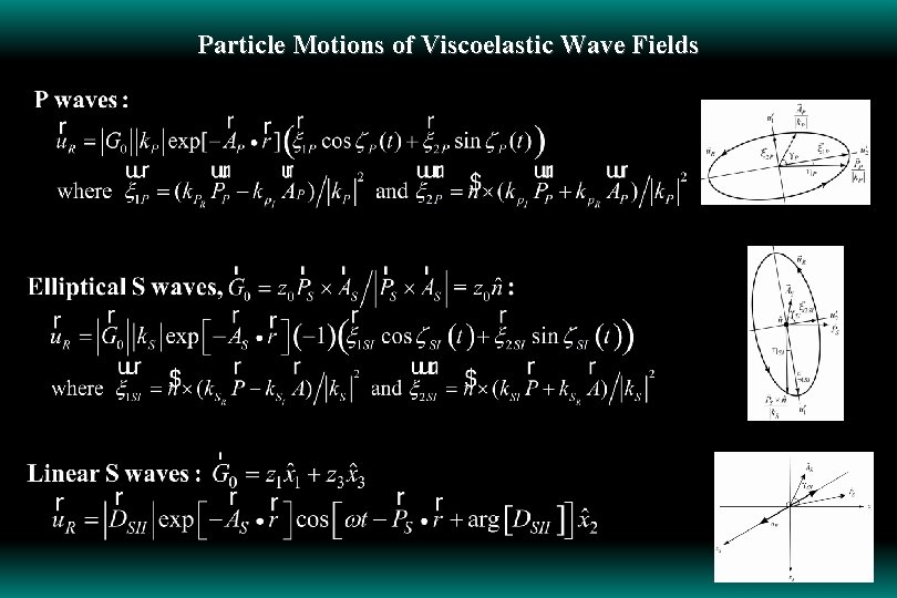 Particle Motions of Viscoelastic Wave Fields 