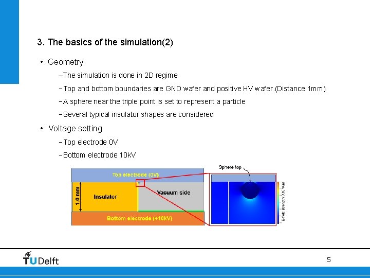 3. The basics of the simulation(2) • Geometry ‒The simulation is done in 2