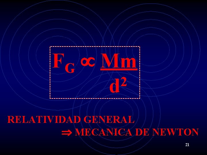 FG Mm 2 d RELATIVIDAD GENERAL MECANICA DE NEWTON 21 